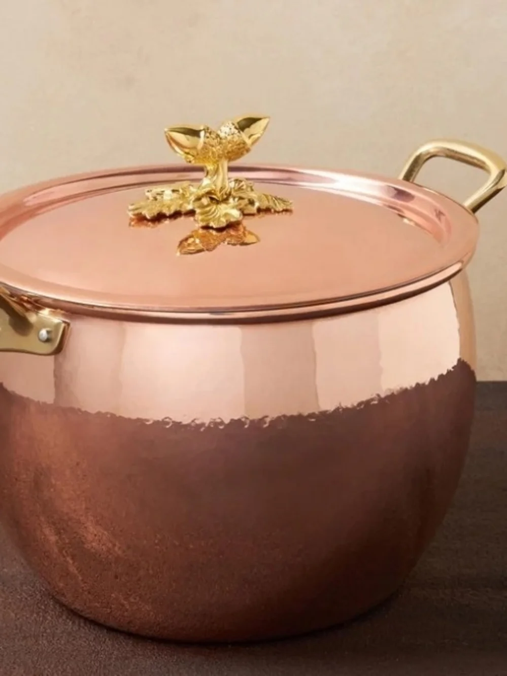 Handcrafted in Italy: Ruffoni Historia Hammered Copper 7.5-Quart Stockpot NWT